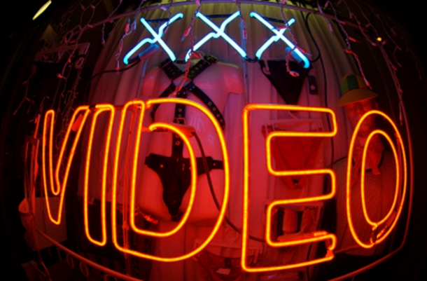 X-Rated Video Neon Sign