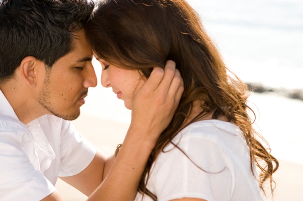 Couple Bonding on Beach